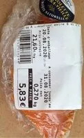 入っている砂糖の量 Mimolette extra vieille