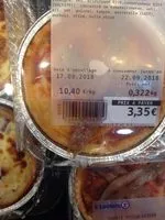 Amount of sugar in Tourte pissaladiere