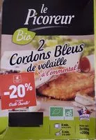 Jumlah gula yang masuk Cordons bleu de volaille à l emmental