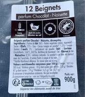 Suhkru kogus sees 12 beignets Chocolat - Noisette