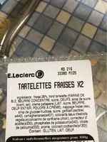 Amount of sugar in Tartelettes fraises
