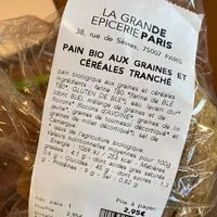Suhkru kogus sees Pain bio aux graines de céréales