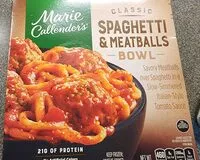 चीनी की मात्रा Spaghetti and meatballs bowl