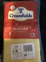 Количество сахара в Creamfields Mature Cheddar Cheese