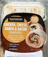 Suhkru kogus sees Chicken cheese ranch bacon pinwheels