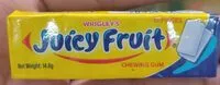 Zuckermenge drin wrigleys juicy fruit