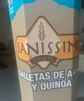 Jumlah gula yang masuk Galletas de arroz y quinoa