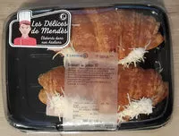 Suhkru kogus sees Croissant au jambon