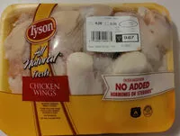 Jumlah gula yang masuk All Natural Fresh chicken wings