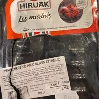 Jumlah gula yang masuk Araignées de porc olives et basilic