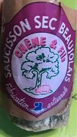 Sucre et nutriments contenus dans Chene et fils