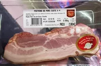Quantité de sucre dans Poitrine de porc cuite