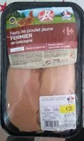 Quantité de sucre dans Filet de poulet jaune fermier de Gascogne