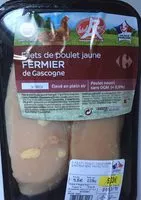 Quantité de sucre dans Filets de poulet jaune FERMIER de Gascogne