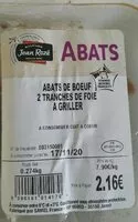 İçindeki şeker miktarı Foie de boeuf