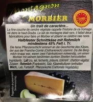 Sucre et nutriments contenus dans Morbier