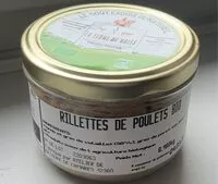 Cantidad de azúcar en Rillettes de poulets bio
