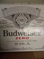 Suhkru kogus sees Budweiser Zero