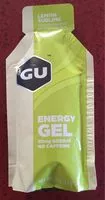 Sucre et nutriments contenus dans Gu energy