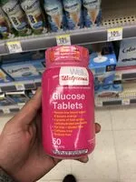 Sokerin määrä sisällä Glucose tablets