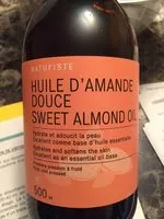Sokerin määrä sisällä Huile d’amande douce