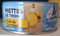 入っている砂糖の量 miettes de thon à l'huile de tournesol