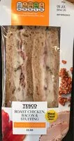 Jumlah gula yang masuk Roast Chicken, bacon & stuffing sandwich