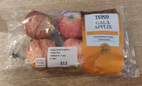 Cantidad de azúcar en Gala apples
