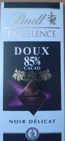 Quantité de sucre dans excellence doux 85%