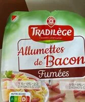Suhkru kogus sees Allumettes de bacon