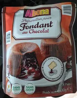 入っている砂糖の量 preparation fondant au chocolat