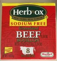 入っている砂糖の量 Herbox