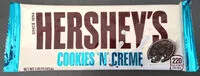 入っている砂糖の量 Hershey Cookies 'n' creme standard