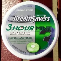 中的糖分和营养成分 Breathsavers