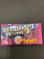 Gula dan nutrisi di dalamnya Bubble yum