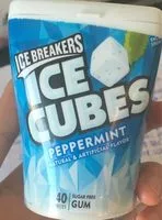 İçindeki şeker miktarı Ice breaker ice cubes peppermint