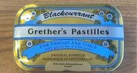 Quantité de sucre dans Grether’s Pastilles Blackcurrant