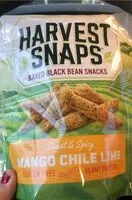 İçindeki şeker miktarı Baked black bean snacks - Mango Chile Lime