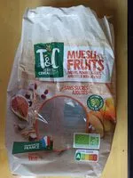 Suhkru kogus sees Muesli Fruits