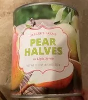 Sokerin määrä sisällä Pear halfs