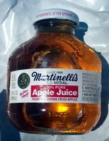 Сахар и питательные вещества в Martinelli s