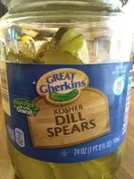 İçindeki şeker miktarı Kosher Dill Spears