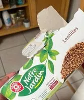 Quantité de sucre dans Lentilles