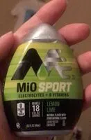 Amount of sugar in Mio Sport lemon lime