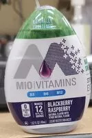 Amount of sugar in Mio Vitamins Blackberry Raspberry