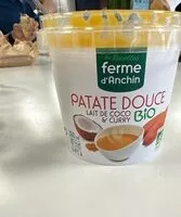 入っている砂糖の量 Patate douce lait de coco & curry Bio