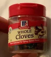 Jumlah gula yang masuk Whole Cloves