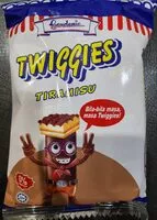 Sokerin määrä sisällä twiggies - tiramisu