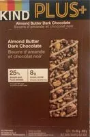 Sokerin määrä sisällä Almond butter dark chocolate