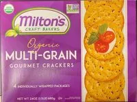 Sokerin määrä sisällä Multi-grain gourmet crackers